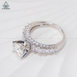  RX481 7.5mm Nhẫn nữ viền vuông 