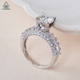  RX481 7.5mm Nhẫn nữ viền vuông 