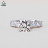  RX481 7.5mm Nhẫn nữ viền vuông 