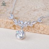  N624 Dây mặt liền viền hoa đá 