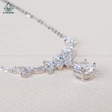  N624 Dây mặt liền viền hoa đá 