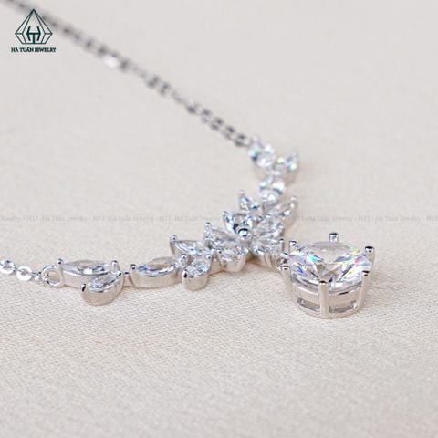 N624 Dây mặt liền viền hoa đá