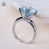  RX334 12mm nhẫn nữ đá xanh dương 