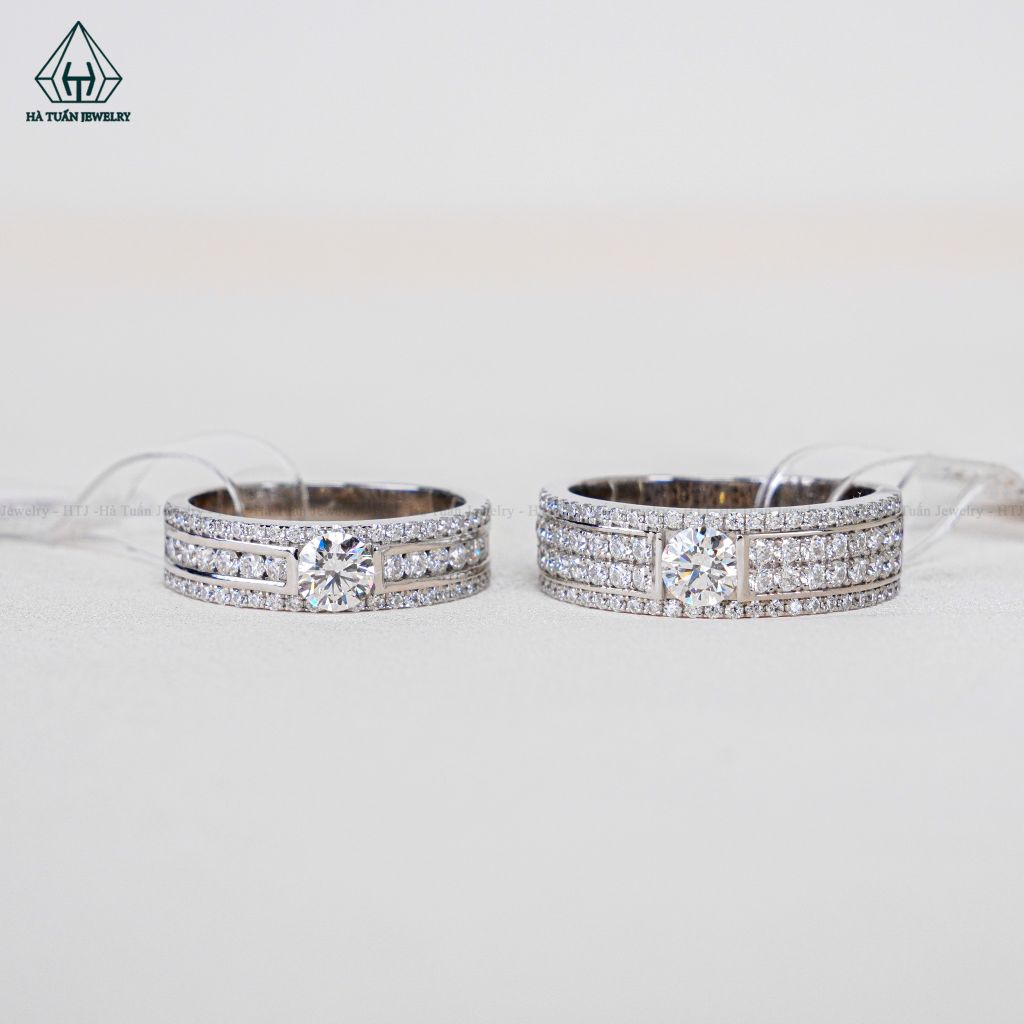 CRG029 Nhẫn cưới vàng 14K CVD 4.5mm