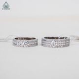  CRG029 Nhẫn cưới vàng 14K CVD 4.5mm 