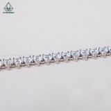  NCX086 Dây chuyền FULL đá CZ 4mm 3 chấu 