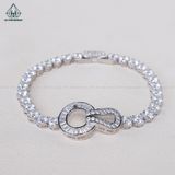  B928 Lắc tay full đá mặt đá baguette 