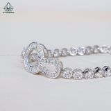  B928 Lắc tay full đá mặt đá baguette 