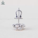  EX424 4mm Bông tai hoa 8 cánh nhọn 