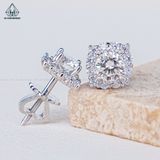  EX428 5.4mm FULL MOIS Bông tai vuông 