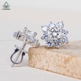  EX425 5mm Bông tai hoa đá 