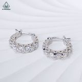  EX429 FULL MOIS Bông tai khoen đá 2~3.3mm 