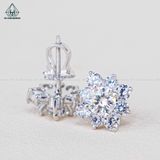  EX425 5mm Bông tai hoa đá 