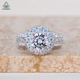  RX499 FULL MOIS 7.2mm Nhẫn nữ 4 chấu 