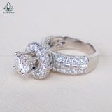  RX499 FULL MOIS 7.2mm Nhẫn nữ 4 chấu 