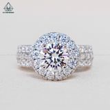  RX499 FULL MOIS 7.2mm Nhẫn nữ 4 chấu 