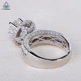  RX499 FULL MOIS 7.2mm Nhẫn nữ 4 chấu 