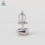  EX421 4mm Bông tai vuông 