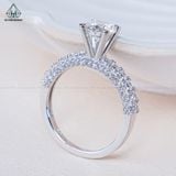  RX496 6.3mm Nhẫn nữ 4 chấu 