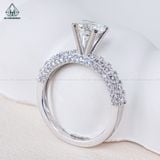  RX496 6.3mm Nhẫn nữ 4 chấu 