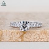  RX496 6.3mm Nhẫn nữ 4 chấu 