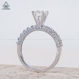  RX496 6.3mm Nhẫn nữ 4 chấu 