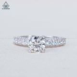  RX496 6.3mm Nhẫn nữ 4 chấu 