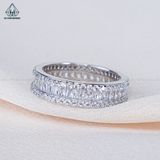  RX144 Nhẫn phối baguette + tấm tròn 