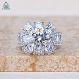  RX491 9mm Nhẫn nữ 4 chấu 