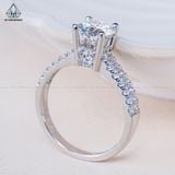  RX494 7.5mm Nhẫn nữ 2 vành đá 