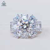  RX491 9mm Nhẫn nữ 4 chấu 