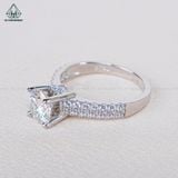  RX494 7.5mm Nhẫn nữ 2 vành đá 