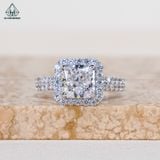  R940 Nhẫn nữ chủ CZ Cushion 7mm 