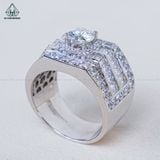  RMX165 6mm Nhẫn nam baguette 