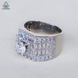  RMX165 6mm Nhẫn nam baguette 