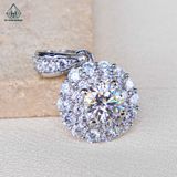  PX212 6mm Mặt dây chuyền hoa đá 