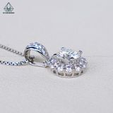  PX211 7mm Mặt dây chuyền hoa đá 
