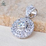  PX214 6mm Mặt dây chuyền hoa đá 