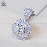  PX214 6mm Mặt dây chuyền hoa đá 