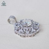  PX208 10mm Mặt dây chuyền hoa đá 