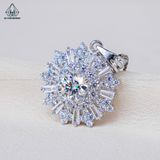  PX209 7.5mm Mặt dây chuyền hoa đá 