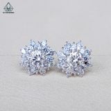  EX431 4.5mm Bông tai hoa cánh kép 