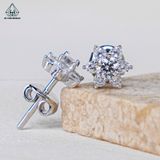  E027 3.5mm Bông tai hoa 6 cánh 