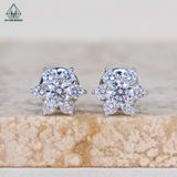  E027 3.5mm Bông tai hoa 6 cánh 