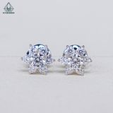  E027 3.5mm Bông tai hoa 6 cánh 