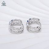  E024 Bông tai khoen kim tiền trơn 