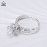  RX505 6.5mm Nhẫn nữ hoa 8 cánh 