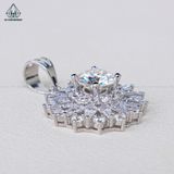  PX217 8mm Mặt dây chuyên hoa đá 