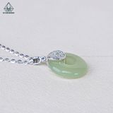  N633 Dây mặt liền đá khoen kim tiền 
