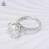  R945 Nhẫn nữ giác cắt hoa hồng 